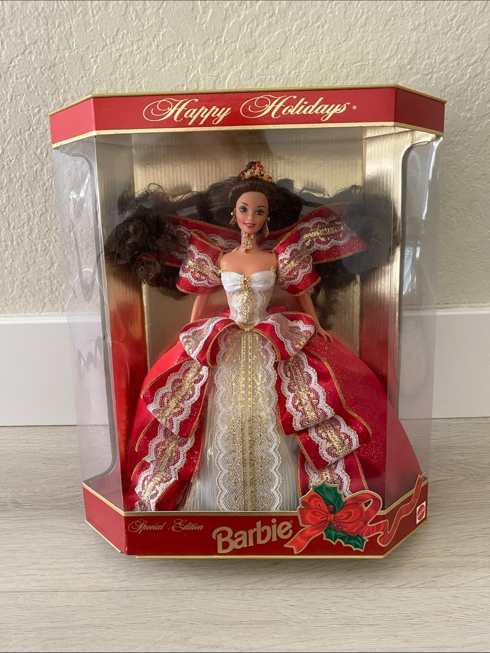 Barbie Festive Red and White Holiday Doll